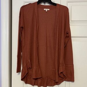 Maurices Women's Warm Brown Cardigan Sweater